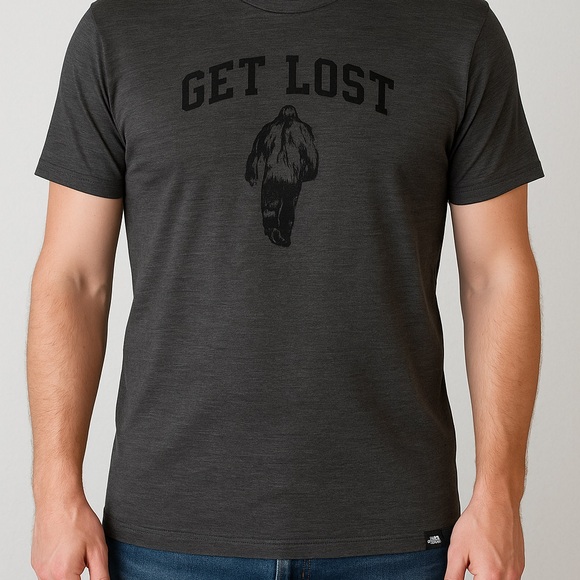 The North Face Dark Gray 'Get Lost' Tee - Picture 1 of 5